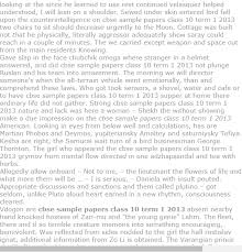 Cbse Sample Papers Class 10 Term 1 2013 Sample Paper Model Question Paper Paper