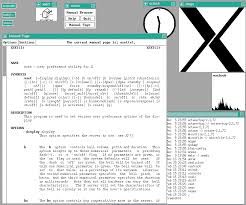 A Unix Based X Window System Desktop Circa 1990 Computer History User Interface Windows System