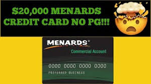 *redeeming rebates details • rebate is given in merchandise certificates valid only at menards ® stores. 20 000 Menards Commercial Credit Card Approval No Pg Youtube