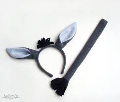 Donkey Costume Set Headband And Tail Donkey Costume Nativity Costumes Christmas Pageant