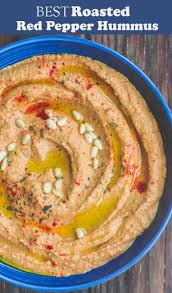 You Ll Love This Flavor Packed Roasted Red Pepper Hummus Sweet Smoky Garlicy An Roasted Red Pepper Hummus Recipe Red Pepper Hummus Red Pepper Hummus Recipe