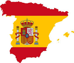 The spanish flag is a red and yellow horizontal triband. Spain Map Flag Modern Ccactb