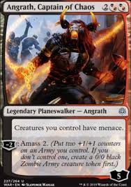 Bioessence hydra enters the battlefield with a +1/+1 counter on it for each loyalty counter on planeswalkers you control. Angrath Captain Of Chaos War Of The Spark Standard Card Kingdom
