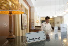 Complete your lobby decor and provide reading material with our reception tables. Hotel Receptionist Desk Mengu