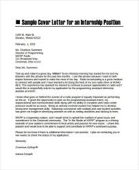 The goal with this letter is like any other cover letter, you want to sell your skills a bit. Internship Cover Letter 10 Free Word Pdf Format Download Free Premium Templates