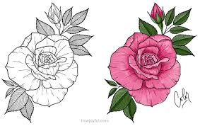 Start with the outline of rose. Drawings Of Roses How To Draw A Rose Step By Step Tutorial 3 Ways