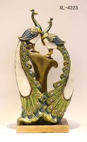 X Gift Couple Beautiful Peacock Showpiece And Gift Article Made From Polyresin Material And Used For Home Decor And Gift On Any Special Occasion To Your Loving