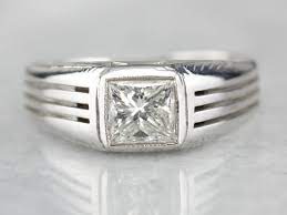 Vintage Herren Diamant Ring Herren Verlobungsring Herren Etsy