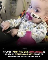 💔 **Meet Freya — just 19 months old, already fighting a battle bigger than  her tiny body.** Diagnosed with a Chordoma brain tumour, she's endured  major surgery and is now facing chemotherapy,