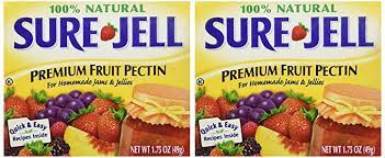 For less or no sugar needed recipes made with at least 25% less sugar than regular pectin recipes. Amazon Com Sure Jell Premium Fruit Pectin For Homemade Jams And Jellies 100 Natural 1 75 Oz 2 Packs Grocery Gourmet Food