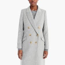 Prontomoda men's single breasted black luxury wool/cashmere full length topcoat. J Crew Long Double Breasted Topcoat In Wool Cashmere In Gray Lyst