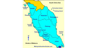 Malaysia bagian barat berada di semenanjung malaya yang terdiri dari 11 negara bagian. Peta Malaysia Letak Geografis Iklim Kekayaan Alam Kota Besar