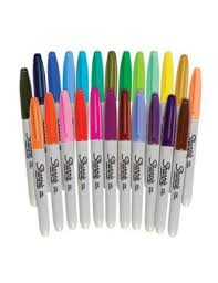 Sharpie In Assorted Colors 24pcs Rotuladores Permanentes Boligrafos Marca Sharpie Arte De Rotulador Indeleble