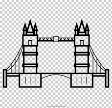 How to draw a bridge in one point perspective? Tower Bridge London Bridge Tower Of London Drawing Png Clipart Angle Architecture Area Black And White