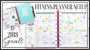It includes a food tracker, a meal planner, and a work out please stop by on monday at 7 pm. My 2018 Fitness Planner Setup Goals At Home With Quita Youtube