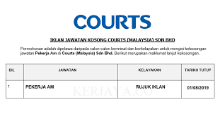 Periksa komponen power sprayer sebelum digunakan 2. Jawatan Kosong Terkini Courts Pekerja Am Kerja Kosong Kerajaan Swasta
