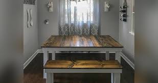 Light walnut) 5.0 out of 5 stars. Rustic Dining Room Table Project By Jammal At Menards