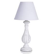 Foto lampada comodino led illuminazione giardino. Lampada Ikea Da Tavolo Bianca Con Paralume In Tessuto Stile Provenzale Lampade Shabby Chic Da Comodino Per Casa