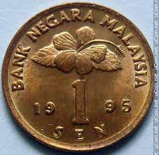 The official currency of malaysia is the malaysian ringgit. 1 Sen 1995 Malaysia Coin Value Ucoin Net