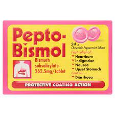 Pepto Bismol Fast Relief Heartburn Indigestion Upset Stomach