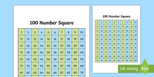 Giant 100 Square Giant 100 Square Square 100 Numbers