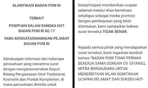 Analisis pengaruh promosi jabatan, persepsi keadilan kompensasi, dan lingkungan : Salah Surat Mengatasnamakan Deputi Bpom Terkait Iklan Ucapan Ultah Bpom Ke 17 Turnbackhoax Id
