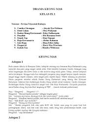Contoh teks drama bahasa inggris 4, 5, 6, 7, 8, dan 9 orang. Drama Keong Mas Masnurul