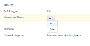 Oleh karena itu, harap memeriksa kembali. Apa Itu Fitur Blogger In Draft Dalam Pengaturan Blogspot Tulisan Lobak