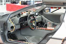 Empire Big Screen Replica Back To The Future Doc Brown S Time Travelling Delorean Dmc 12 Interior Of The Cabin Flux Capacitor Delorean Back To The Future Bttf Delorean