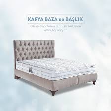 Genis Depolama Alani Ile Kullanim Kolayligi Saglayan Karya Baza Ve Baslik Seti Yuksek Ayaklariyla Temizlikte Kolaylik Saglar Mobilya Fikirleri Karyola Baza
