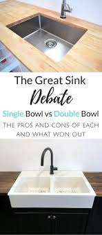 single bowl vs double bowl sink the