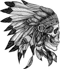 Learn how to draw a tattoo design step by step. Download Hd Skull Native Americannative Indian Feather Draw Tattoo Indian Chief Tattoo Transparent Png Image Nicepng Com