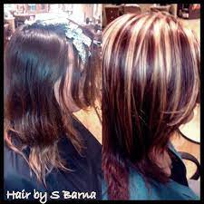 Pin By Tonya Schwegel On Hair Makeup More Burgundy Hair Blonde Highlights Burgundy Hair Red Blonde Hair