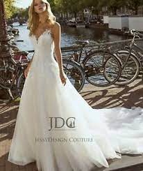 Sie möchten ihre auswahl noch individueller gestalten? Prinzessin Spitze Brautkleid Hochzeitskleid M Trager Ivory Knopfe 36 38 40 42 44 Ebay