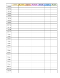 Weekly blank calendar without dates template service in weekly blank calendar section we have provided numbers of blank calendar templates with no dates. Blank Weekly Calendar Editable Pdf Word Or Image