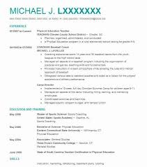 Resume Examples Physical Education Pe Teacher Resume