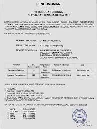 Pejabat Tenaga Kerja Miri Kementerian Sumber Manusia Posts Facebook