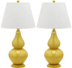 The halley table lamp by one kings lane open house adds a touch of elegance to any room. One Kings Lane Angela Table Lamp Set Yellow Yellow Table Lamp Table Lamp Lamp Sets