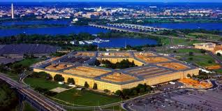It's a small city in itself. Aerial View Of The Pentagon At Dusk Washington Dc Usa Photographic Print Art Com