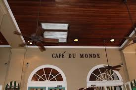 Indoor/outdoor oil rubbed bronze ceiling fan at walmart and save. The Pretty Partially Outdoor Ceiling Picture Of Cafe Du Monde New Orleans Tripadvisor