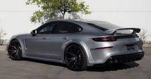 New Porsche Panamera Shows Off Widebody Kit And 22 Wheels Carscoops Porsche Panamera Porsche Panamera Turbo Porsche