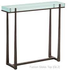 Only 10 deep, this is a great console for a narrow hallway. Cooper Wrought Iron Console Table Charleston Forge