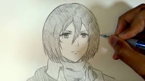 Oil pastels sketch of catherine g. How To Draw Mikasa Attack On Titan Pencil Youtube