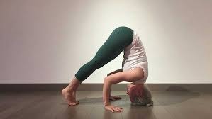 How to safely and effectively get into tripod headstand preparation, the king of all yoga poses! Kathryn Budig Challenge Pose Salamba Sirsasana Ii Tripod Headstand