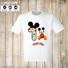 Mickey Mouse Birthday Boy T Shirt Mickey Mouse Iron On Transfer For Birthday Boy Personilized Etsy Boy Birthday Boy Birthday Parties Diy Disney Shirts