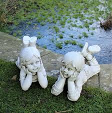 Find garden statues at lowe's today. Lying Gray Wolf Pups Sculpture Home Decor Animal Statues Forever Friends For Sale Ebay