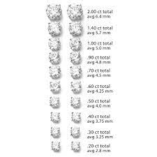 25 Carat Diamond Stud Earrings Si2 14k White Gold Fortunoff Fine Jewelry