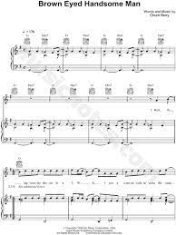 Paul Mccartney Brown Eyed Handsome Man Sheet Music In G Major Download Print Sku Mn0112427