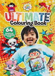 You have the choice ! Ryan S World Ultimate Colouring Book 9781743838501 Amazon Com Books