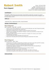 How to include a cover letter. Pool Lifeguard Resume Samples Qwikresume